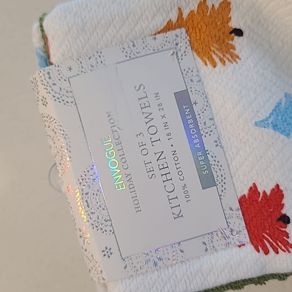 Envogue Kitchen Envogue Holiday Set Of 3 Kitchen Towels Poshmark